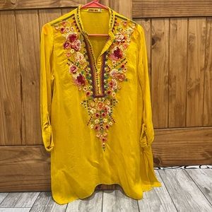 Johnny Was Embroidered Tunic Sz XS
